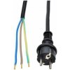 SOLIGHT SOLIGHT - flexo šnúra/kábel 3G1,5mm2 gumová čierna - 2,5m
