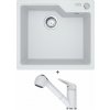 Franke UBG 610-56 biela ľad s excentrom + Franke FC 9547.094 NOVARA PLUS biela led