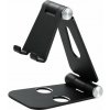 Alloet 2 nastaviteľný hliníkový stojan na mobilný telefón / tablet Farva: Čierna