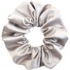 MURU Veľká Hodvábna Scrunchie Gumička - Strieborná
