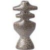 ferm LIVING Svícen na kónickou svíčku YARA 19,5 cm, hnedá, kamenina