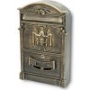 BK.301 poštová schránka zlatý antik Čierno-zlatá