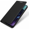 Dux Ducis Skin Pro knižkové kožené puzdro na Motorola Moto G71 5G, čierne