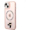 Púzdro Karl Lagerfeld Apple iPhone 14 Plus IML Karl and Choupette NFT MagSafe ružové