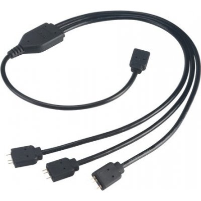 AKASA RGB LED kabel-splitter adresovatelný 50cm AK-CBLD07-50BK