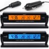 APT AG97B Teplomer do auta s hodinami a voltmetrom 3 v 1
