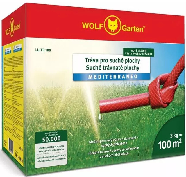 Osivo trávnik suché miesta WOLF-Garten LU-TR 100