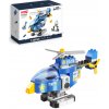 Stavebnica policajný vrtuľník, 120 dielikov, pre deti od 3 rokov