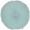 COTTON & SWEETS Dekoračný okrúhlý vankúš Basic - Silit Green
