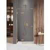 New Trendy Avexa Gold Shine XR sprchové dvere 130 cm výklopné zlatá lesklá/priehľadné sklo EXK-6746