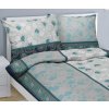 Bellatex Povlečení krepové Tyrkysový kvítek, 140x200, 70x90 cm