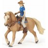 Figúrka PAPO Kovbojka na koni - dievča (3465000515669)