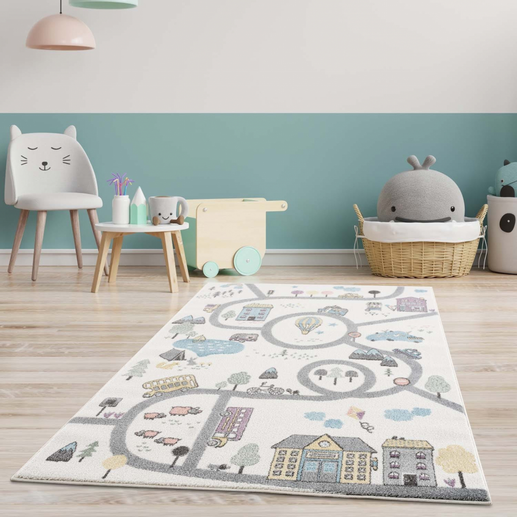 DomTextilu Moderný detský koberec v pastelových farbách 63801 od 39,9 € -  Heureka.sk