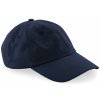 Čiapka s nízkym profilom 6 dielna Beechfield - Námornícka modrá univerzal
