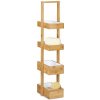 Bambusový regál štvorúrovňový RD0304