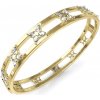 Pevný náramok so zirkónmi Guess Wild Flower JUBB05497JWYGS