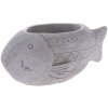 Betónový obal na kvetináč Ryba, 23 x 9 x 11 cm