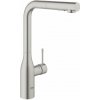 Grohe Essence - Páková drezová batéria s výsuvnou spŕškou, supersteel - 30270DC0