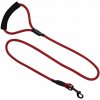 Okrúhle nylonové vodidlo pre psy červené, L - 120 cm