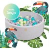MeowBaby® Suchý bazén Jungle 90x40cm s loptičkami 250ks
