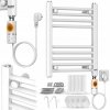 Elektrický kúpeľňový radiátor Cronos 300 W 400 x 500 mm biely