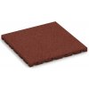 Novisa Gumová dlažba SAFE-PLAY 50 x 50 x 2,5 cm červená 1 ks