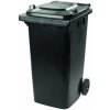 odpadková nádoba 240l plastová ČIERNA s kolieskami 487041