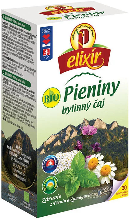 Agrokarpaty Bio Pieniny bylinný čaj čistý prírodný produkt 20 x 1,5 g