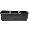 PLASTIA BERBERIS TRiO Truhlík samozavlažovací 117x40x35 cm antracit