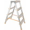 Schodíky ALVE EUROSTYL HOBBY 924, 4 stupienkové štafle, 86 cm, nosn. 150 kg, obojstranné, bez rúčky
