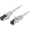 Patchcord Cat. 8.1 s/ftp cu lszh cu 1m fluke prošel šedou