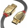 Kábel HDMI M/M 1m, Ultra High Speed+Eth, 4K@60Hz, HDMI 2.0, 18G, G pozl. kon., sivý, Gold Line