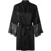 esmara® Dámske saténové kimono (čierna, XS (32/34)) (100399062)