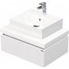 Skrinka do kúpeľne s umývadlom Intedoor DESK 3D biela matná 70,5 x 44,4 x 50,2 cm DE 54 3D 70 STORM 1Z A8916
