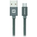 Swissten 71522302 USB - microUSB, 2m, šedý
