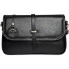Luisa Vannini dámska kožená crossbody kabelka LV 1938 Nero