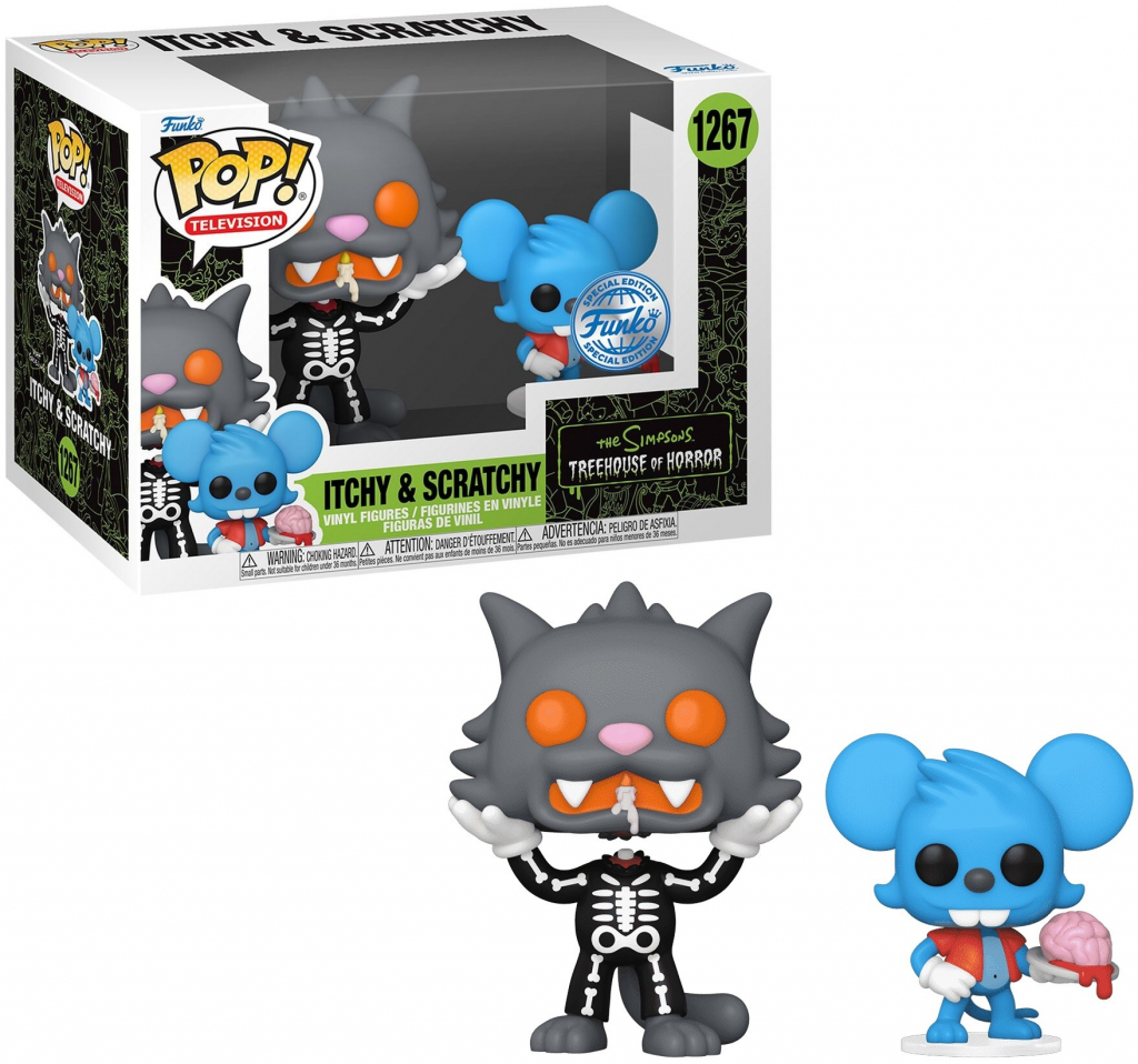 Funko POP! 1267 TV The Simpsons Treehouse of Horror Itchy & Scratchy Special Edition