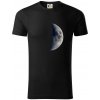 Fotky planét - mesiac - Tričko z organickej bavlny - 3XL ( Čierna )