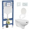 Cersanit | Závesné WC + sedátko ETIUDA + tlačidlo SIGMA + podomietkový modul + podložka | CS0164+CS0187+GB0023+GB0014 +GB0028