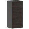 Hansgrohe Xevolos E Bočná skrinka 41x89x36 cm, 1 dvierka, pánty vľavo, matná sivá/tmavý dub 54214730-HG