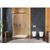 Aquatek WELLNESS BLACK Walk-IN Sprchové dvere 120x200 cm skl.Číre pr.Čierny Posuvné dv. AQ WELLNESSK2BLACK12062