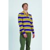 POLOKOŠEĽA LA MARTINA MAN POLO L/S STRIPED JERSEY PARCHPURP/AMBGRE/OFW