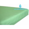 Didatex Froté nepremokavá napínacia plachta Zelená Rozmer: 90x200 cm