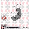 ZIMMERMANN Brzdový kotúč 100.1229.20