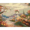 zuty Kvetinová terasa nad morom 100 x 80 cm vypnuté plátno na rám 8596530035114