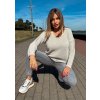 Fashionweek Dámsky mäkký ľahký voľný sveter NB6903 Farba: Béžový, Veľkosť: Universal