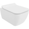 Mexen Stella WC misa Rimless so sedadlom s pomalým sklápaním slim, duroplast, biely lesk - 30680800
