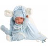Llorens 73859 NEW BORN CHLAPEČEK - realistická panenka miminko s celovinylovým tělem - 40 cm (4-73859)