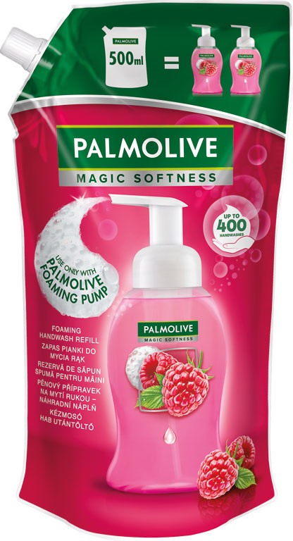 Palmolive Magic Softness Raspberry penové tekuté mydlo náhradná náplň 500  ml od 4,71 € - Heureka.sk