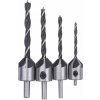 Vrtáky do dreva so záhlbníkom sada 4ks PM-ZWZP-4T - POWERMAT